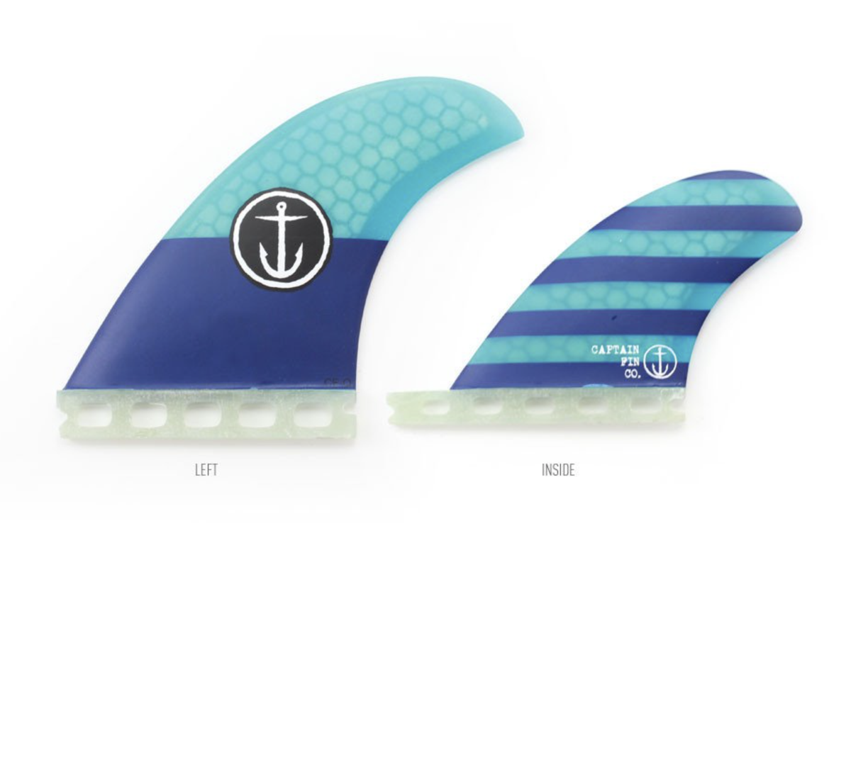 CAPTAIN FIN CLASSIC QUAD SINGLE TAB FIN SET – Salt Air Surf
